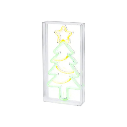 LUMINEO Leuchtschild Weihnachtsbaum 15 x 30 x 4,7 cm (B x H x T) USB 0,54kg