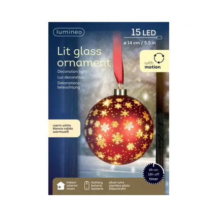 LUMINEO Lichtfigur Kugelleuchte 14 cm rot Produktbild pa_produktabbildung_2 XL