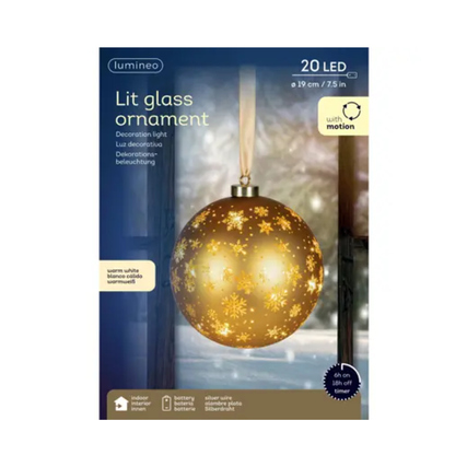 LUMINEO Lichtfigur Kugelleuchte 19 cm gold Produktbild pa_produktabbildung_2 XL