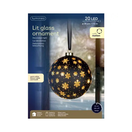 LUMINEO Lichtfigur Kugelleuchte 19 cm schwarz Produktbild pa_produktabbildung_2 XL