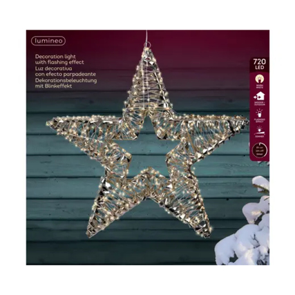 LUMINEO Lichtfigur Stern 60 x 9,5 cm (Ø x T) 720 LEDs Produktbild pa_produktabbildung_2 XL