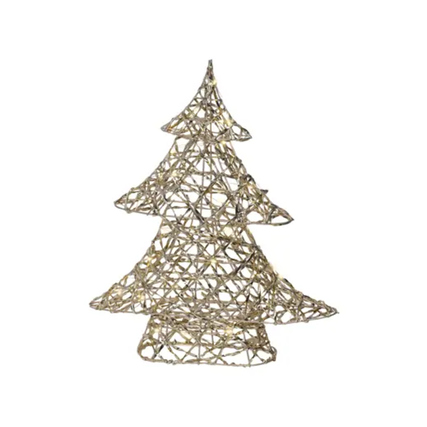 LUMINEO Lichtfigur Baum Innenbereich 34 x 10 x 40 cm (B x H x T) LED 30 LEDs Batterie