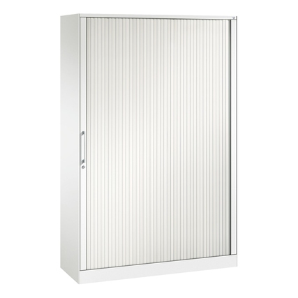 C+P Rollladenschrank Asisto 1.200 x 1.980 x 435 mm (B x H x T) 4 Fachböden verkehrsweiß verkehrsweiß