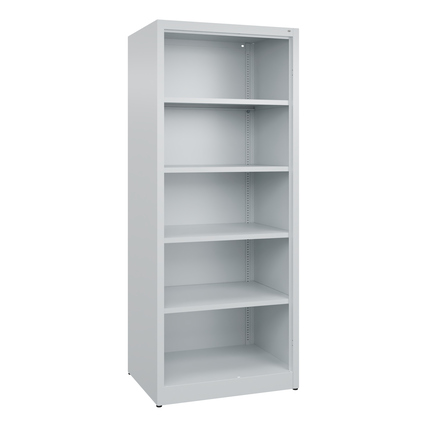 C+P Regal Acurado 800 x 1.950 x 600 mm (B x H x T) 70kg 4 Fachböden Stahl, lackiert lichtgrau