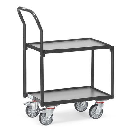 fetra Etagenwagen GREY EDITION 41,4 x 97 x 74,7 cm (B x H x L) 250kg 2 Böden