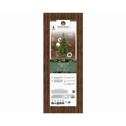 EVERLANDS Weihnachtsbaum Grandis Fir mit Beleuchtung 111 x 150 cm (Ø x H) Produktbild pa_produktabbildung_3 XL