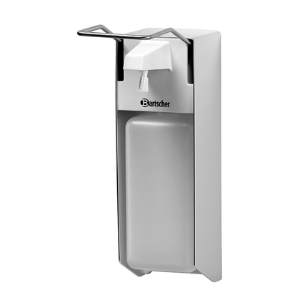 Bartscher Desinfektionsspender PS 9,5 x 33 x 22,5 cm (B x H x T) Aluminium/Polypropylen/ABS Kunststoff silber/weiß
