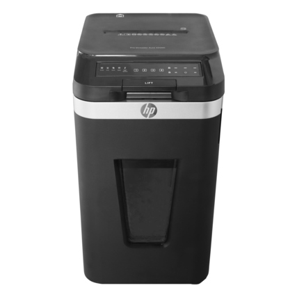 HP Aktenvernichter Pro Shredder Auto 400MC P-5 Papier, Heftklammern, Büroklammern, Kreditkarten, CDs/DVDs Partikelschnitt schwarz