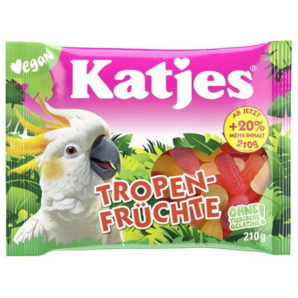Katjes Fruchtgummi Tropen-Früchte 210 g/Pack.