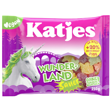 Katjes Fruchtgummi Wunderland Sauer 210 g/Pack.