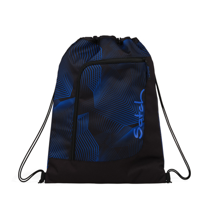 Satch Sportbeutel 33 x 44 cm (B x H) 12l Polyester, 100 % recycelt blau/schwarz Seismic Blue