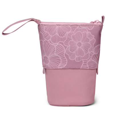 Satch Schlampermäppchen Pencil Slider in Pink mit floralem Muster und praktischem Geheimfach.