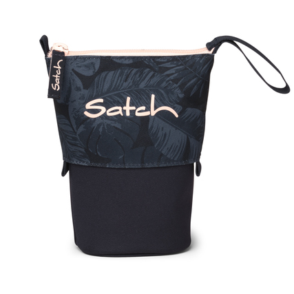 Satch Schlampermäppchen Pencil Slider 13,5 x 18 x 6,5 cm (B x H x T) Reißverschluss Nylon, 100 % recycelt blau Midnight Jungle