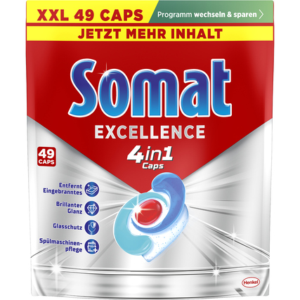 Somat Spülmaschinentabs EXCELLENCE 4in1 Citrus 49 St./Pack.