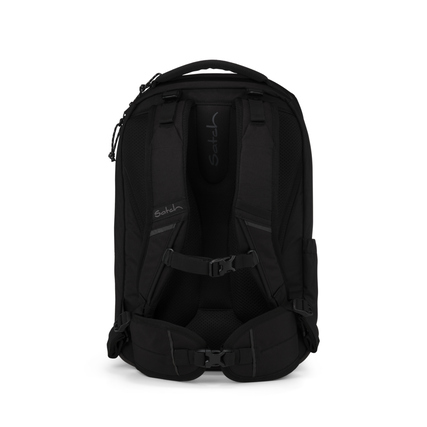 Schulrucksack in Urban Black mit ergonomischen Trägern und sportlichem Design.