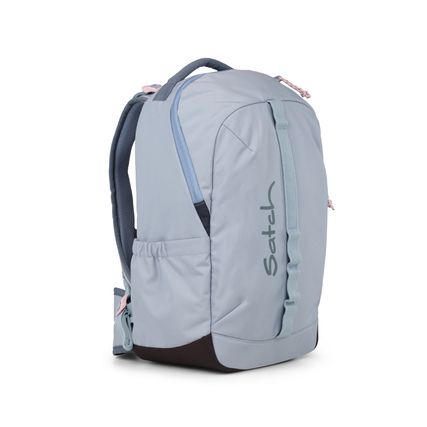 Satch Schulrucksack in Urban Rose Blue, leichtgewichtig mit sportlichem Design, seitliche Ansicht.
