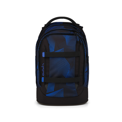 Satch Schulrucksack pack 30 x 45 x 27 cm (B x H x T) Polyester, 100 % recycelt blau/schwarz Seismic Blue