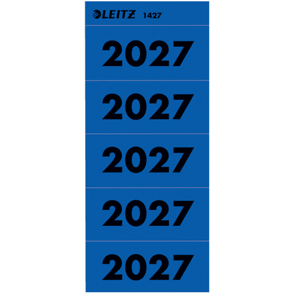 Leitz Jahresschild 60 x 25,5 mm (B x H) 2027 blau 100 St./Pack.