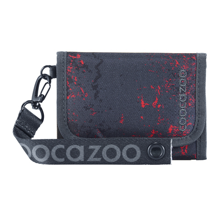 COOCAZOO Geldbörse 12 x 1,5 x 8 cm (B x H x T) Reißverschluss, Klettverschluss Geldscheinfach, Münzfach, Kartenfächer, äußeres/inneres Sichtfenster Polyester mehrfarbig Broken Black