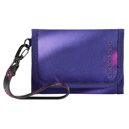 COOCAZOO Geldbörse 12 x 1,5 x 8 cm (B x H x T) Reißverschluss, Klettverschluss Geldscheinfach, Münzfach, Kartenfächer, äußeres/inneres Sichtfenster Polyester mehrfarbig Aurora Glow