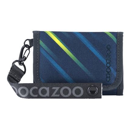 COOCAZOO Geldbörse 12 x 1,5 x 8 cm (B x H x T) Reißverschluss, Klettverschluss Geldscheinfach, Münzfach, Kartenfächer, äußeres/inneres Sichtfenster Polyester mehrfarbig Fast Lime