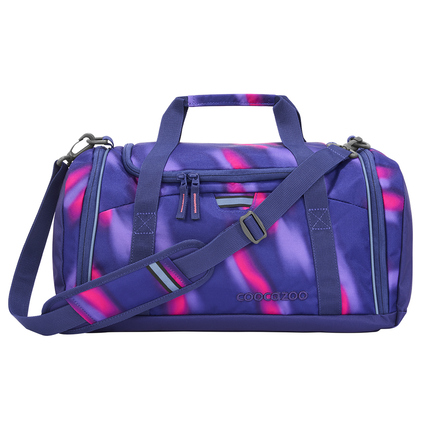 COOCAZOO Sporttasche 42 x 21 x 20 cm (B x H x T) Reißverschluss reflektierend ein Hauptfach, eine Nasswäschefach/Schuhfach, eine Seitentasche Polyester mehrfarbig Aurora Glow