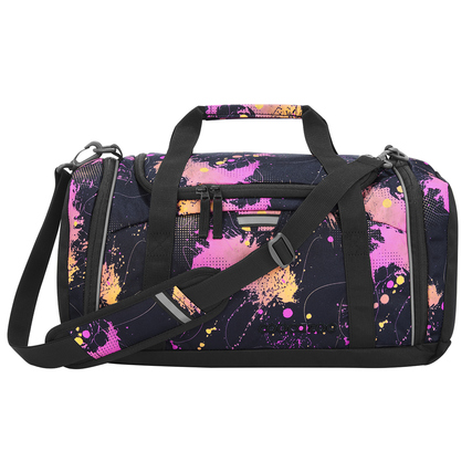 COOCAZOO Sporttasche 42 x 21 x 20 cm (B x H x T) Reißverschluss reflektierend ein Hauptfach, eine Nasswäschefach/Schuhfach, eine Seitentasche Polyester mehrfarbig Colour Drift