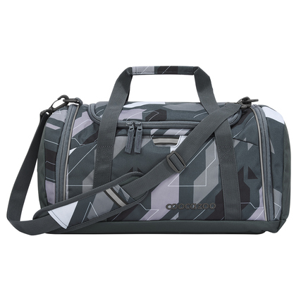 COOCAZOO Sporttasche 42 x 21 x 20 cm (B x H x T) Reißverschluss reflektierend ein Hauptfach, eine Nasswäschefach/Schuhfach, eine Seitentasche Polyester mehrfarbig Dark Race