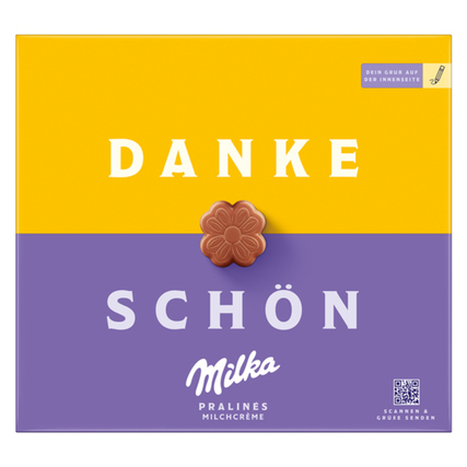 Milka Pralinen Kleines Dankeschön Alpenmich, Milchcrème 10 x 110 g/Pack.