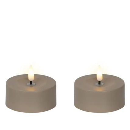 LUMINEO Solarleuchte 7 x 3,2 cm (Ø x H) Plastik braun