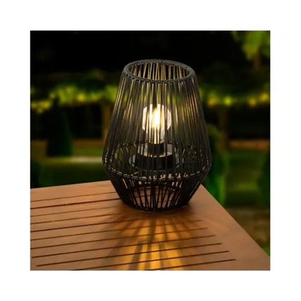 LUMINEO Solarleuchte Tischlampe schwarz Produktbild pa_ohnedeko_1 XL