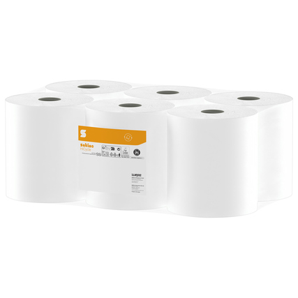 Satino by WEPA Handtuchrolle HiCycle 20,5 cm x 150 m (B x L) Papier, 100 % recycelt hochweiß 6 Rl./Pack.