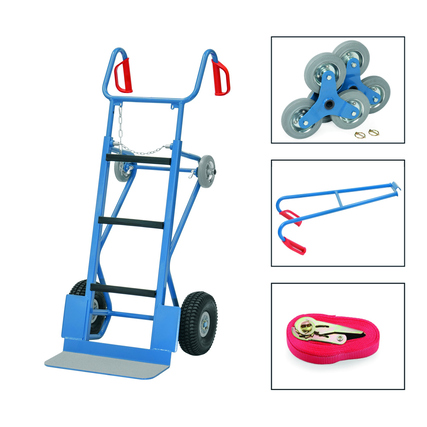 fetra Sackkarre 70 x 130-156 x 78 cm (B x H x T) 400kg Stahl, pulverbeschichtet blau