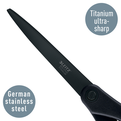 Leitz Universalschere Titan Anti-Haft asymmetrisch, gerade, Langauge Länge 180 mm Produktbild pa_produktabbildung_3 XL
