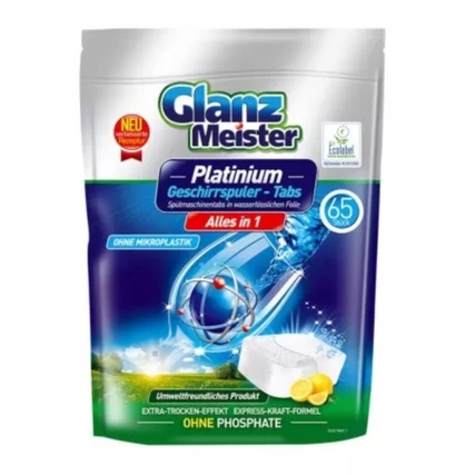 Glanzmeister Spülmaschinentabs Platinum Citrus 65 St./Pack.