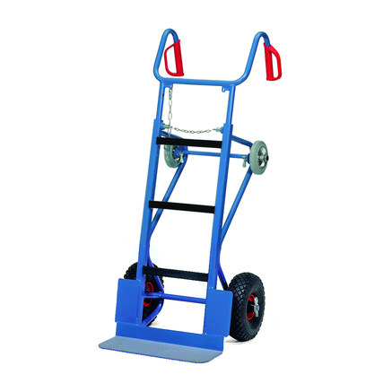 fetra Sackkarre 70 x 130-156 x 78 cm (B x H x T) 400kg Stahl, pulverbeschichtet blau