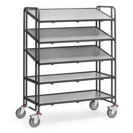 fetra Transportwagen GREY EDITION 68,5 x 168,6 x 137,2 cm (B x H x L) 400kg 109kg 5 Etagen