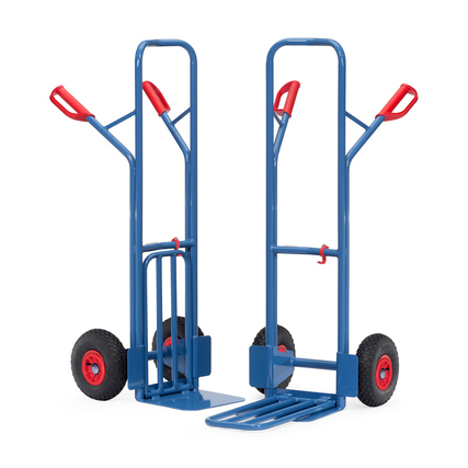 fetra Sackkarre 58 x 130 x 85,3 cm (B x H x T) 300kg Stahl, pulverbeschichtet blau