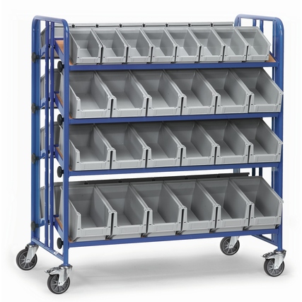 fetra Transportwagen 72,5 x 149,3 x 138,4 cm (B x H x T) 300kg 123kg 4 Etagen