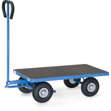 fetra Handwagen 60,9 x 119,2 x 127,2 cm (B x H x L) 500kg Stahl, pulverbeschichtet/Sperrholz blau/schwarz