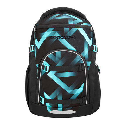 COOCAZOO Schulrucksack BYTE 29 x 46 x 21 cm (B x H xT) Polyester schwarz/türkis Laser Lights