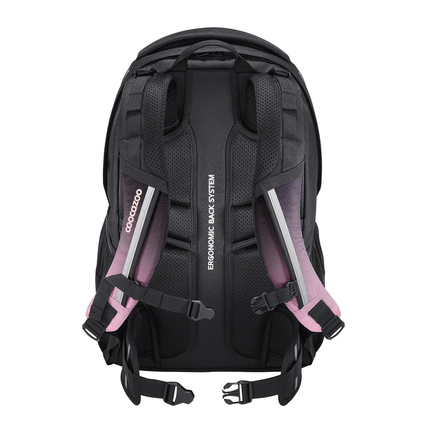 Schulrucksack COOCAZOO EVERY in Schwarz mit gepolstertem Rücken und verstellbaren Schulterträgern.