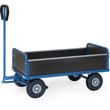 fetra Handwagen 70,9 x 119,2 x 147,2 cm (B x H x L) 500kg Stahl, pulverbeschichtet/Sperrholz blau/schwarz