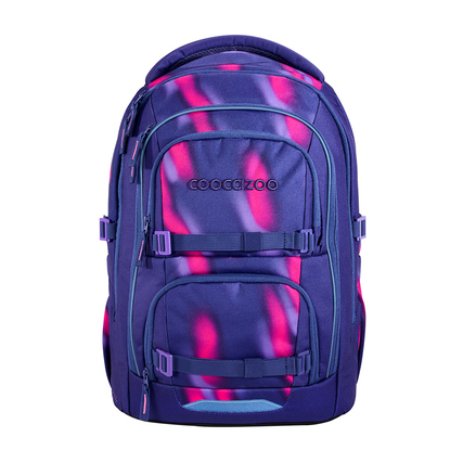 COOCAZOO Schulrucksack PORTER 30 x 44 x 24 cm (B x H x T) Polyester blau/pink/lila Aurora Glow