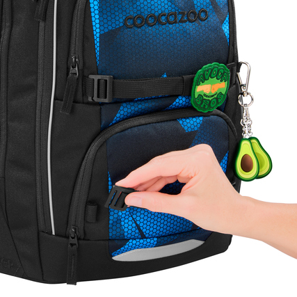 COOCAZOO Schulrucksack PORTER Electric Ice Produktbild pa_ohnedeko_4 XL