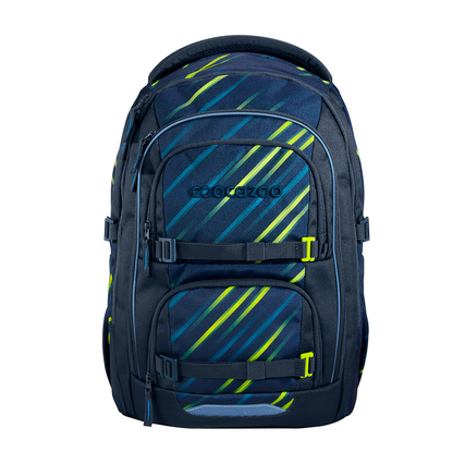 COOCAZOO Schulrucksack PORTER 30 x 44 x 24 cm (B x H x T) Polyester blau/gelb Fast Lime