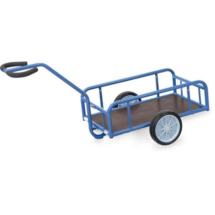 fetra Handwagen 69,1 x 73 x 147,6 cm (B x H x L) 300kg Stahl, pulverbeschichtet/Sperrholz blau