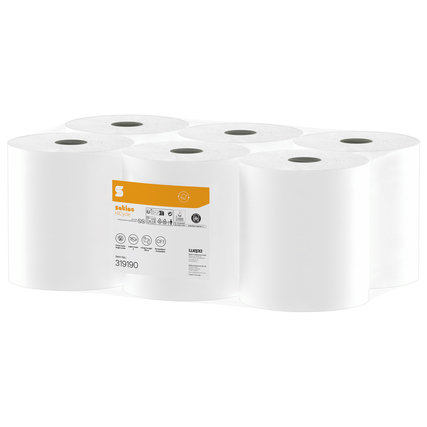 Satino by WEPA Handtuchrolle HiCycle 20 cm x 138 m (B x L) Papier, 100 % recycelt hochweiß 6 Rl./Pack.