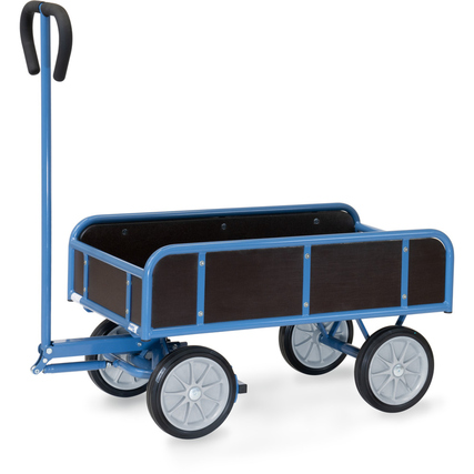 fetra Handwagen 60 x 118,5 x 120,4 cm (B x H x L) 400kg Stahl, pulverbeschichtet/Sperrholz blau