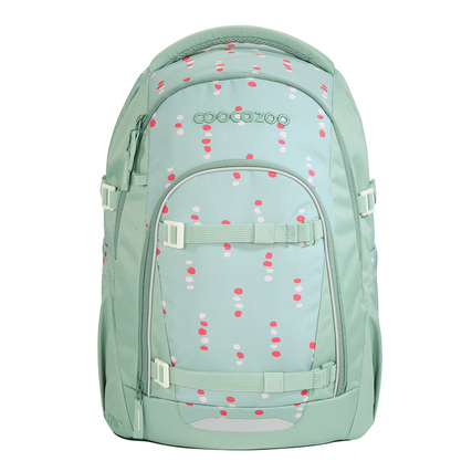 COOCAZOO Schulrucksack MATE 30 x 44 x 23 cm (B x H x T) Polyester grün Dancing Dots